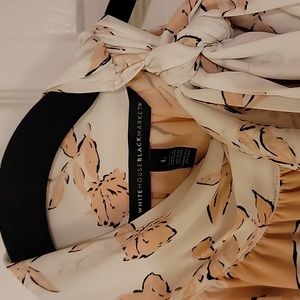 White House Black Market Tie Neck Halter Top